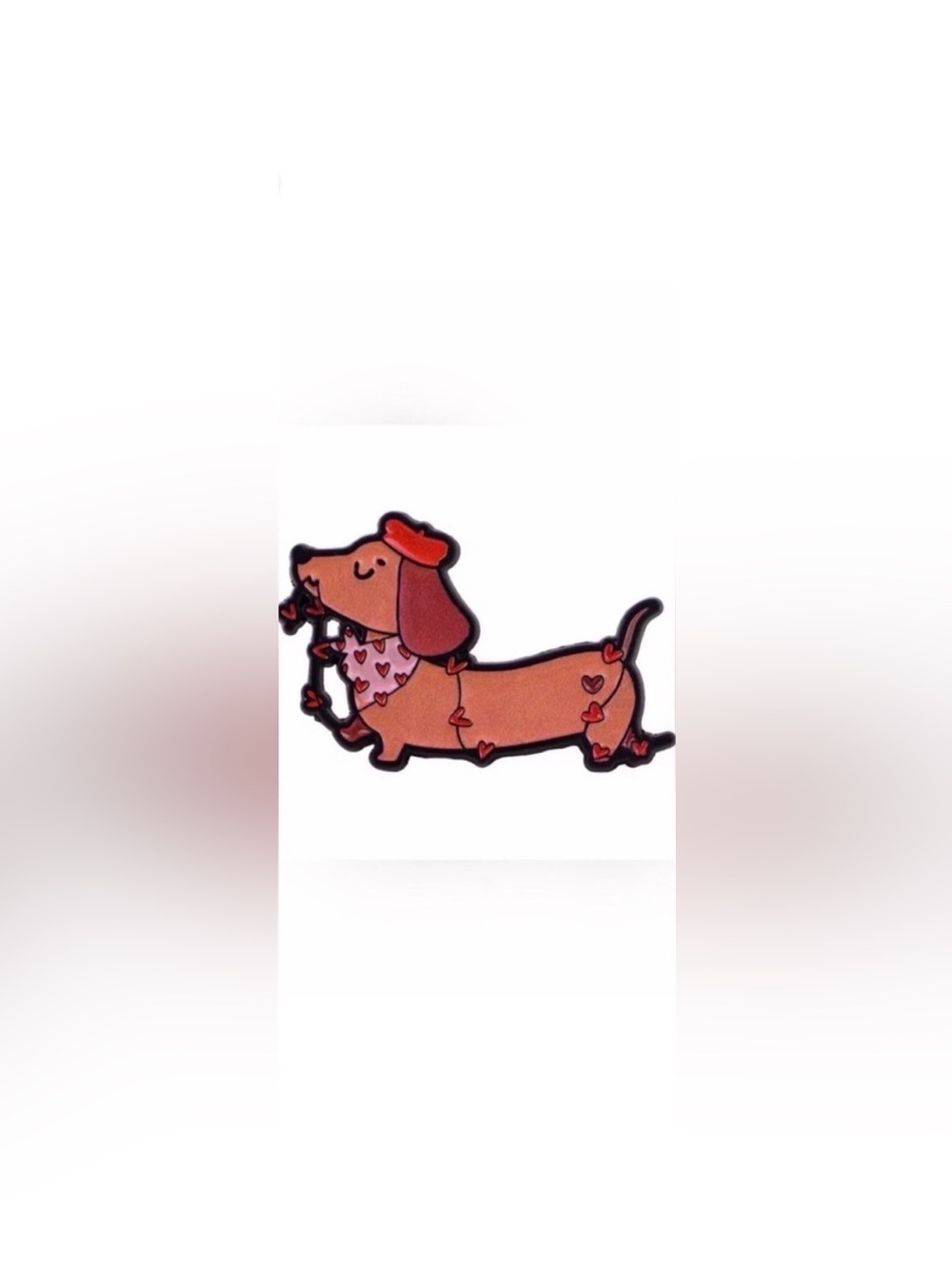 Dachshund Metal & Enamel Pin w/Butterfly Clasp, Backpacks, Bags, Purses & Hats